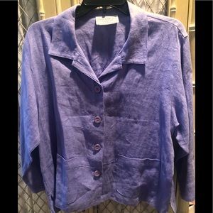 Ladies linen lightweight jacket - see details fir measurements